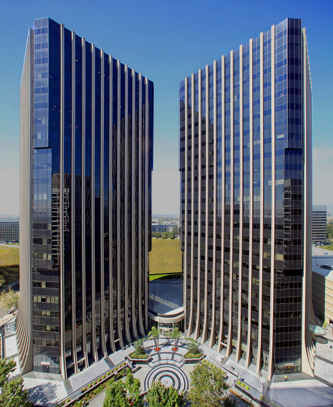 Century e. Century Plaza Residences в Лос-Анджелесе. Twin Towers los Angeles.